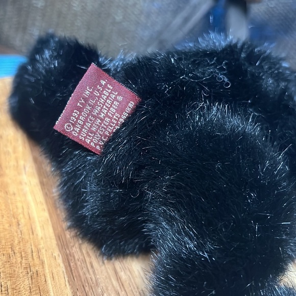 Ty Beanie Baby Ivan Jointed Black Bear 8” Plush Stuffed Animal Vintage 1993 - Picture 7 of 13